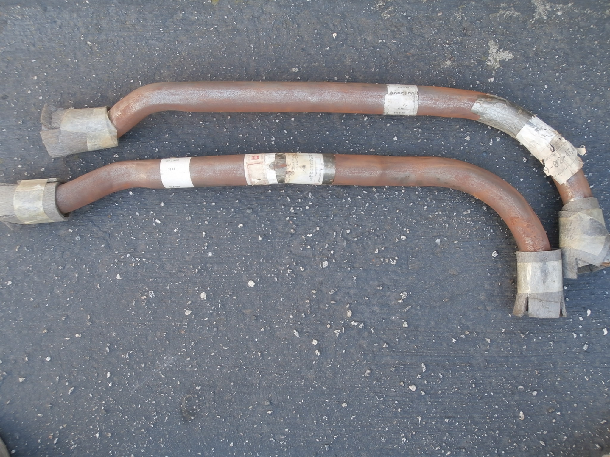 64-67 Corvette Exhaust Extension NOS Pipes 3849866 and 865